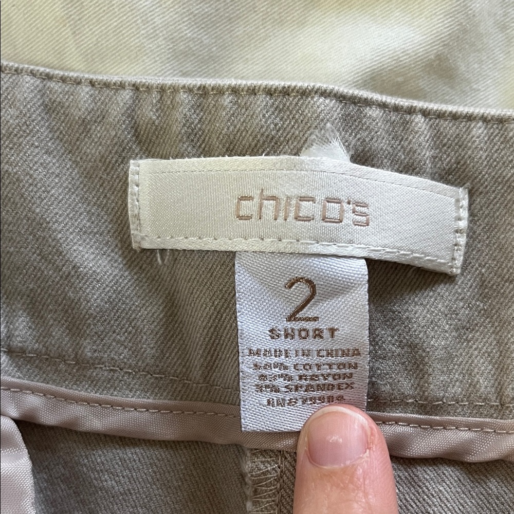 Chico's Classic Khaki Chinos - Picture 2 of 6